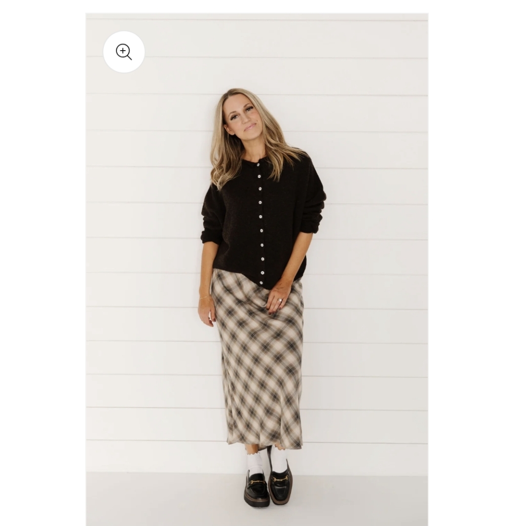 Pink Desert Plaid Skirt